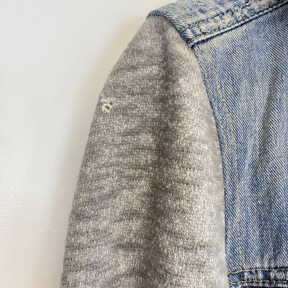 Free People Distressed Denim Jean Jacket - Picture 13 of 16
